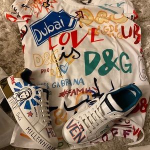D&G shirt and Shoes